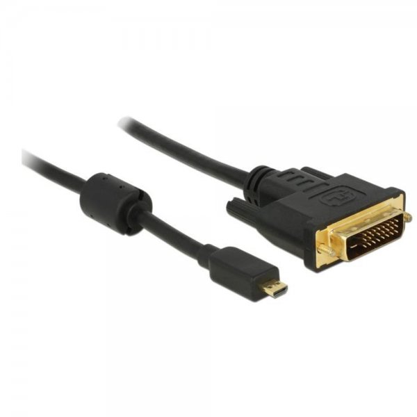 Delock HDMI Kabel Micro-D Stecker > DVI 24+1 Stecker 2
