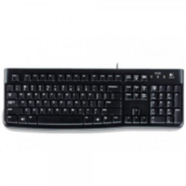 Logitech K120 Tastatur schwarz USB 1,5m US INT'L