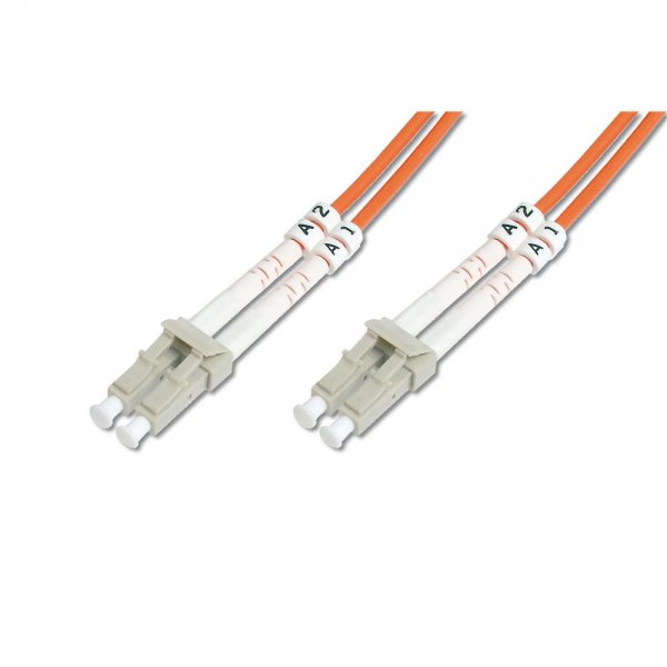 DIGITUS LWL Glasfaser Kabel Multimode Patchkabel, LC / LC 1m DK-2533-01