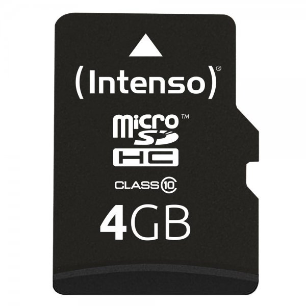 Intenso microSD 4GB Class 10 Speicherkarte inkl. SD-Adapter externer Datenspeicher
