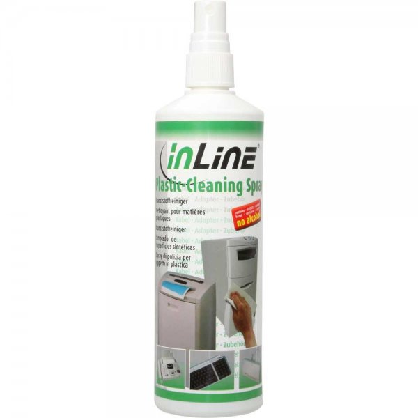 InLine® Kunststoffreiniger Pumpspray 250ml für Gehäuse Tastatur Maus