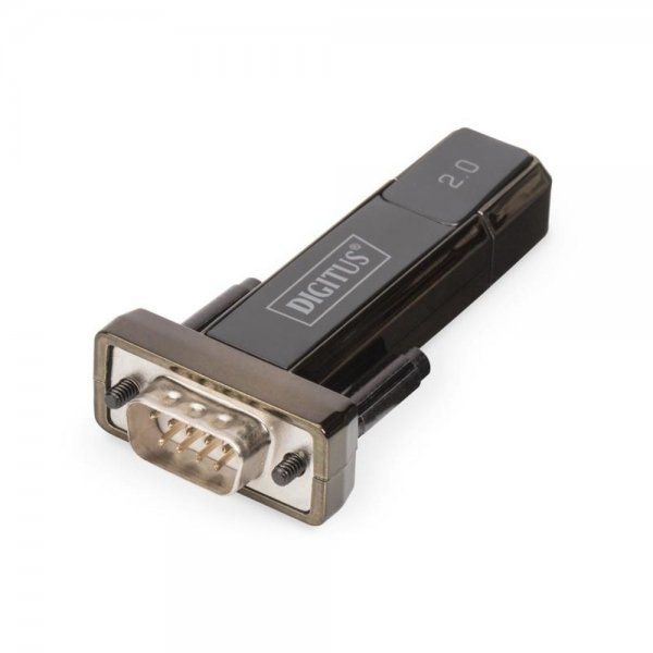 DIGITUS USB 2.0 zu Seriell RS232 Adapter Konverter mit USB A Kabel 80cm FTDI Chipsatz