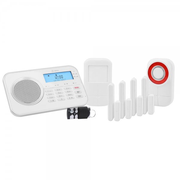 Olympia Protect 9878 GSM Drahtlose Alarmanlage Alarmsystem Weiß
