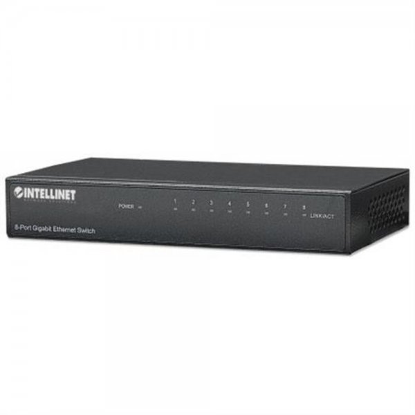 Intellinet 8-Port Gigabit Ethernet Switch Metall Desktop IEEE 802.3az 530347