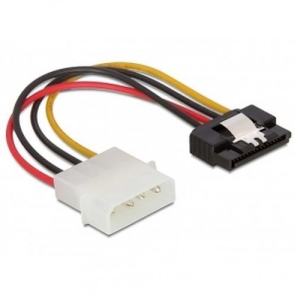 Delock Adapter SATA HDD > 4pin Stecker mit Metal-Clip 0,12 m