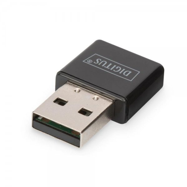 DIGITUS USB 2.0 Mini Stick WLAN Adapter Tiny Wireless 300Mbps WPS Funktion Netzwerkstick