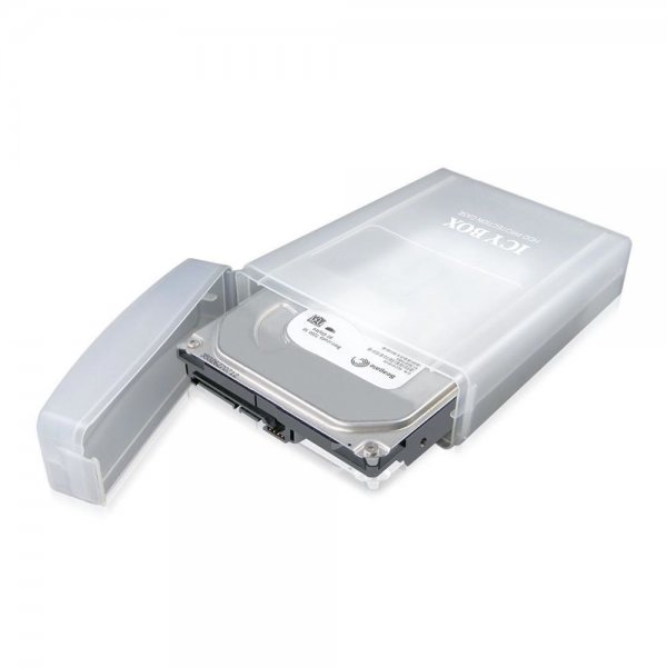 ICY BOX IB-AC602A Schutz Box für 3,5" Festplatten Gehäuse Hülle Cover stapelbar