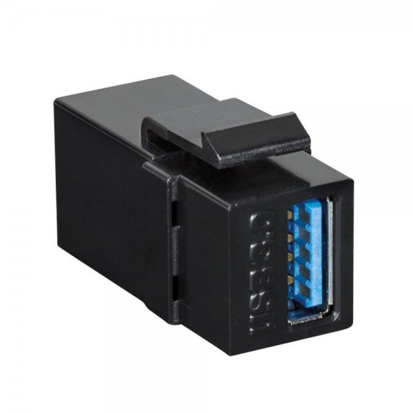 LogiLink NK0015B Keystone Modular Verbinder USB-A 3.0 Buchse -> Buchse schwarz