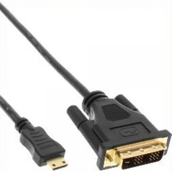 InLine ® Mini-HDMI zu DVI Kabel, HDMI Stecker C zu DVI
