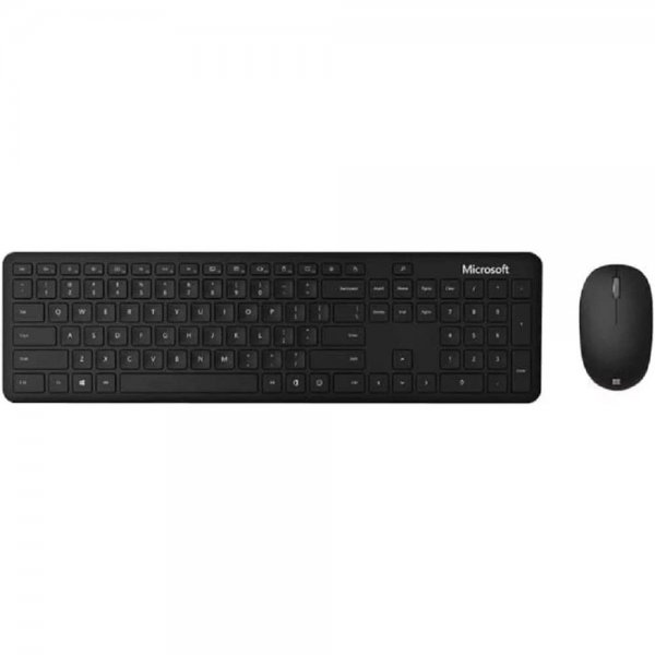 Microsoft Bluetooth Desktop-Set Tastatur und Maus Schwarz Deutsches Layout QWERTZ