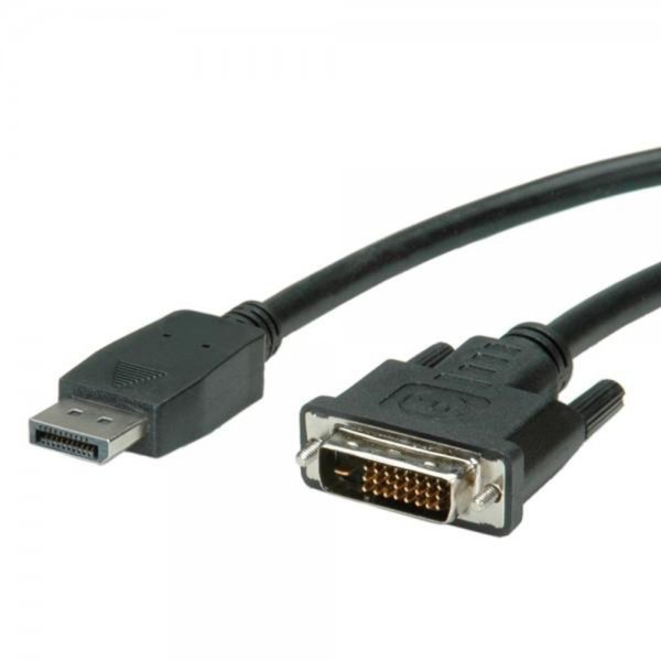 VALUE #11.99.5614 DisplayPort auf DVI Kabel ST/ST LSOH 1m schwarz