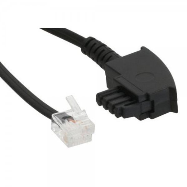 InLine TAE-F Kabel Western Stecker 6/2 DEC-Typ für DSL Splitter TAE-Dose 15m Anschlusskabel Telefon