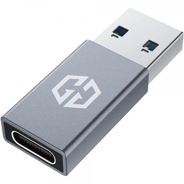 GRAUGEAR USB 3.2 Adapter USB-C zu USB-A Gen 2 10 Gbit/s Aluminium VL160 Chipsatz