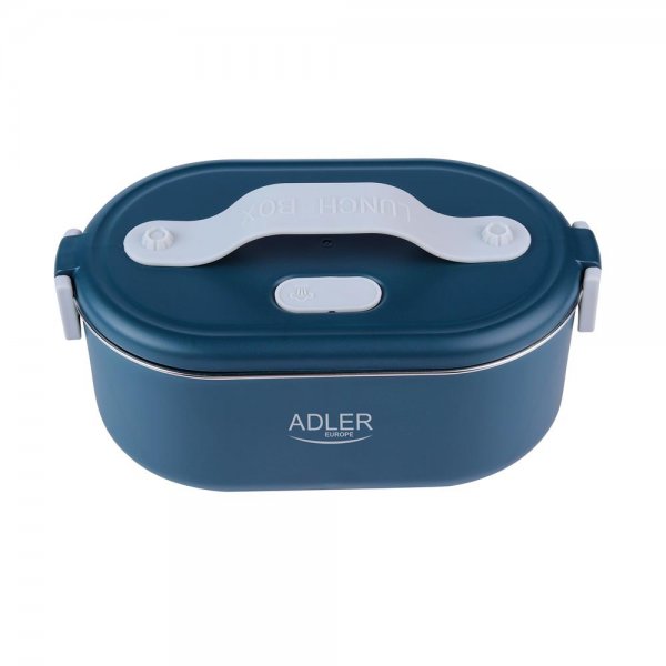 Adler AD 4505 Elektrische Brotdose blau Speisewärmer Warmhaltebehälter Spülmaschinenfest Edelstahl