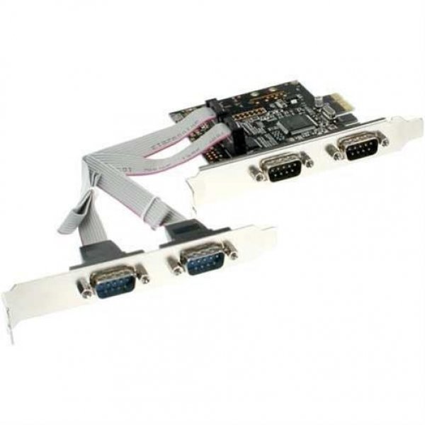 InLine Schnittstellenkarte 4x Seriell 9-pol PCIe (PCI-Express)