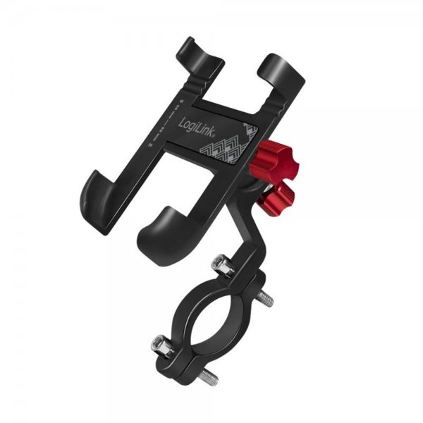 LogiLink AA0149 Smartphone Bicycle Holder, 360 degree, angled, aluminum, black