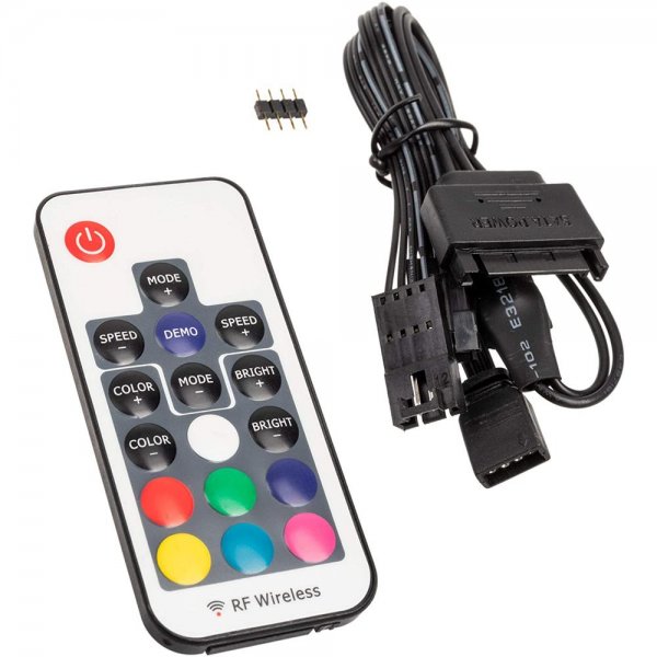 Kolink Inspire L2 4-Pin 12V RGB Controller SATA für digital adressierbare RGB-LEDs mit RF-Fernbedienung