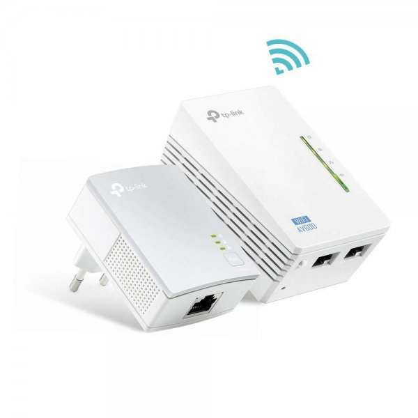 TP-Link TL-WPA4220 KIT AV600 300Mbps WLAN WiFi 600Mbps Powerline Adapter weiß
