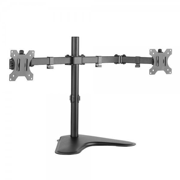 LogiLink 2-fach Doppel Monitorständer 13–32" Stahl Armlänge je 460 mm schwarz