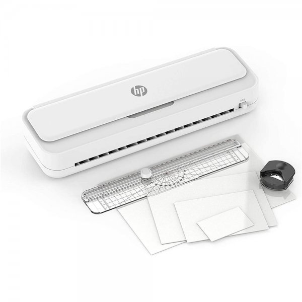 HP Laminiergerät OneLam 400 A3 75/80 125 Micron 400 mm pro Minute Schneidelineal Eckenabrunder weiß