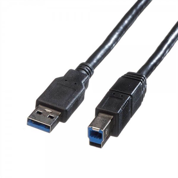ROLINE USB 3.0 Kabel Typ A-B schwarz 3 m
