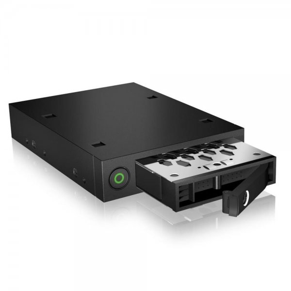ICY BOX IB-2212SSK Wechselrahmen 2,5'' HDD SSD SATA III SAS II für 3,5" Schacht schwarz Festplatte