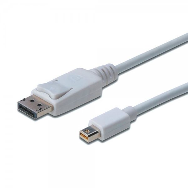 ASSMANN DisplayPort Anschlusskabel mini DP/DP St/St 3 m Weiß