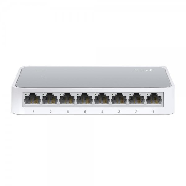 TP-Link TL-SF1008D 8-Port-Fast Ethernet Desktop Switch Unmanaged Auto-MDI/MDIX Weiß