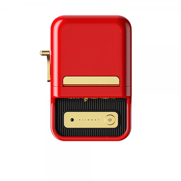 NIIMBOT B21 portabler Bluetooth-Etikettendrucker in rot Etikettiergerät Mini Beschriftungsgerät