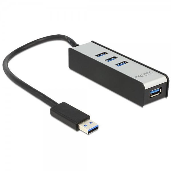 Delock USB 3.0 Externer Hub 4 Port