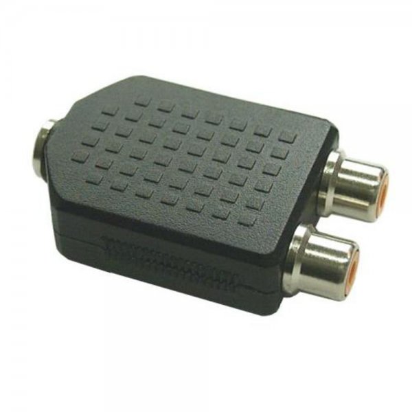 Adapter 3,5mm Klinke Buchse Stereo an 2x Cinch Buchse