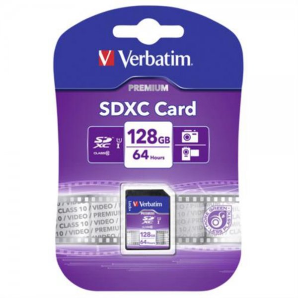 Verbatim SDXC Karte 128GB Class 10 45MB/s 300x