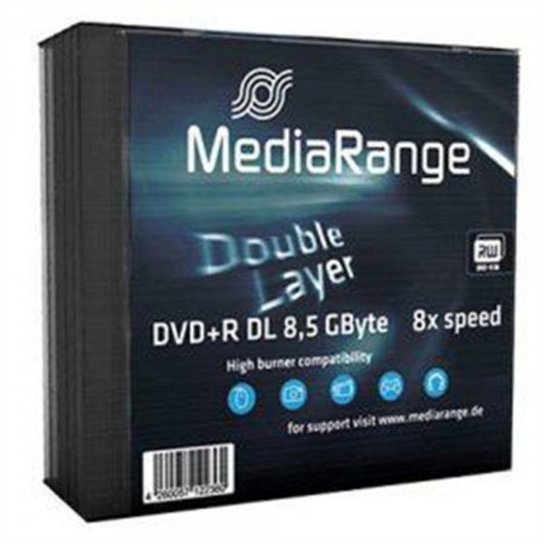 MEDIARANGE DVD+R Double Layer 8x Brenngeschwindigkeit 5 # MR465