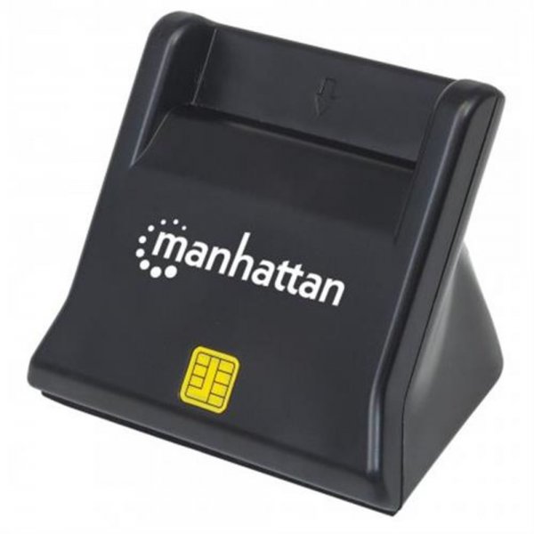 MANHATTAN USB-Smartcard-/SIM-Kartenlesegerät mit Stand