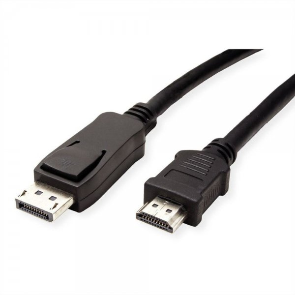 VALUE DisplayPort Kabel DP-Stecker an HDTV-Stecker schwarz 1,5 m