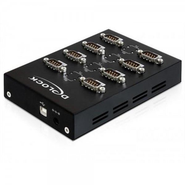 DeLock Adapter USB 2.0 Seriell 8-Port Industrie RS-232 # 4043619618606