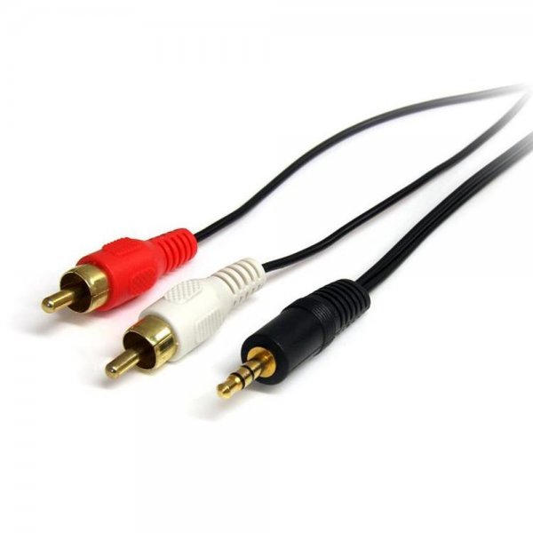 StarTech.com Stereo Audio Kabel 3.5mm/St - 2x RCA/St 0.9m schwarz