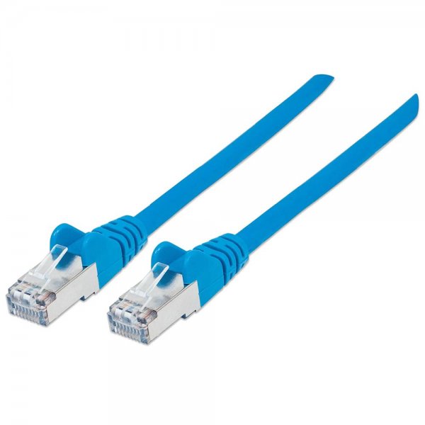 Intellinet Premium Netzwerkkabel Cat6 S/FTP Kupfer LS0H RJ45 1,0 m blau 735315