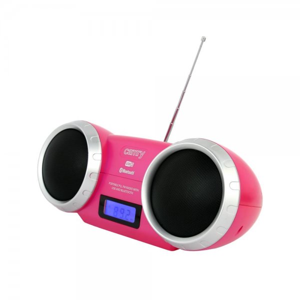 Camry CR 1139p Bluetooth Lautsprecher pink rosa tragbarer Speaker USB AUX Anschluss Stereo