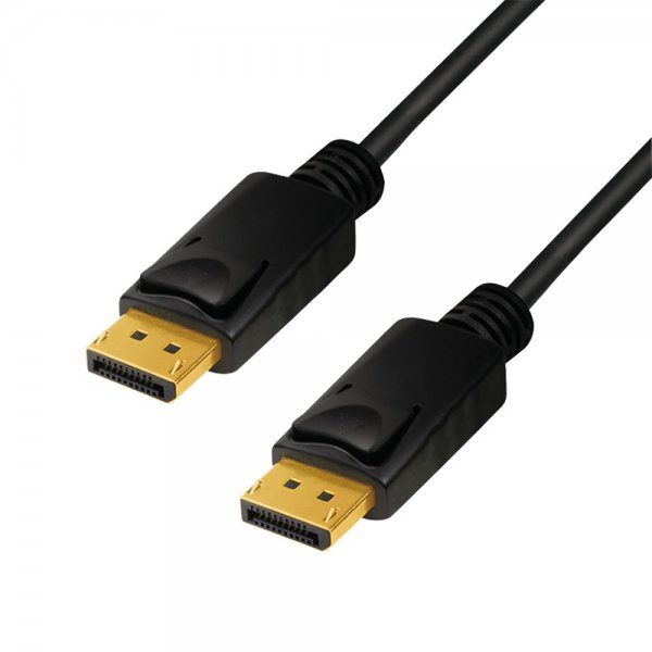 LogiLink CV0119 DisplayPort-Kabel, DP/M zu DP/M, 8K/60 Hz, schwarz, 1 m