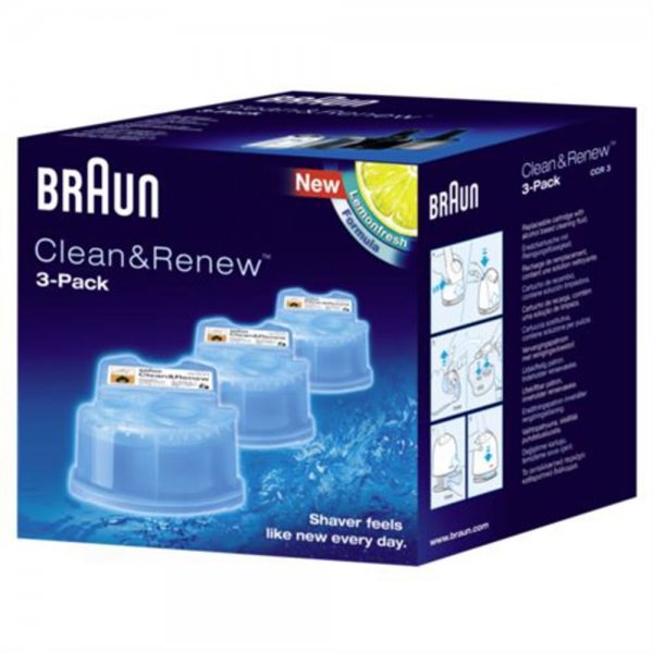 Braun CCR 3 Reinigungskartusche für Clean & Charge Gerät bei Syncro Rasierer