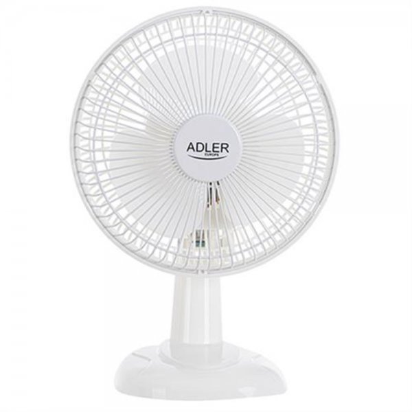 Adler AD 7301 Ventilator weiß 15 cm Schreibtisch Standventilator Tischventilator Klimaanlage klein leicht