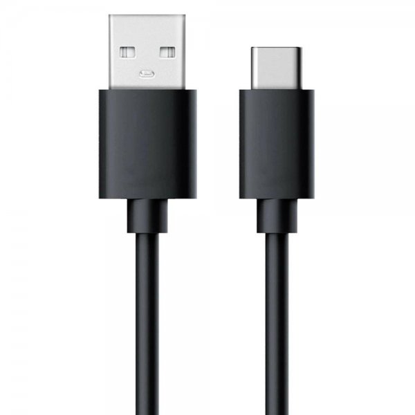 RealPower USB Type-C cable Synckabel Ladekabel 0.6m Schwarz Polybag Smartphone Tablet Handy Kabel