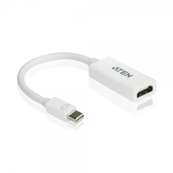 ATEN VC980 Mini DisplayPort auf HDMI Adapter Konverter Wandler Plug&Play Weiß