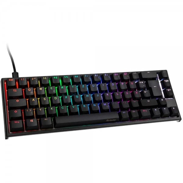 Ducky ONE 2 SF Gaming Tastatur MX-Blue RGB LED schwarz DE-Layout TKL-Mini-Version