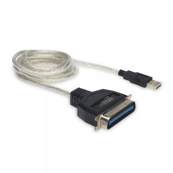 DIGITUS Parallel Druckerkabel USB zu IEEE 1284 Desktop PC 1,8m Drucker Printer Kabel
