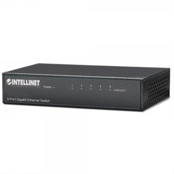 Intellinet 5-Port Gigabit Ethernet Switch Metall Desktop IEEE 802.3az 530378