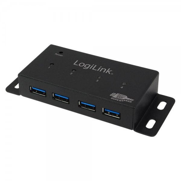 LogiLink USB 3.0 HUB 4-Port Metall Gehäuse