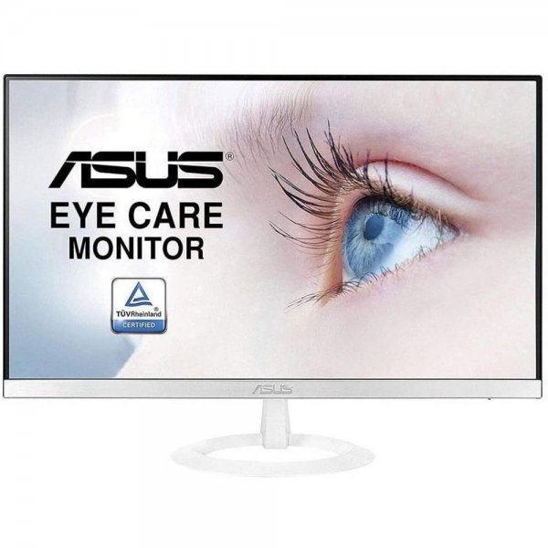 ASUS VZ249HE-W 68,58cm 23,8 Zoll Eye-Care Monitor Full HD IPS ultra-schlank rahmenloses Design weiß