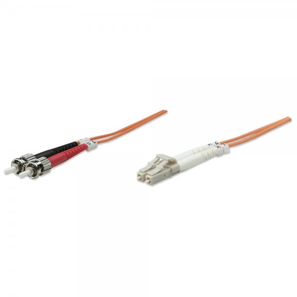 Intellinet LWL-Kabel Glasfaser LC/ST OM1 Duplex Multimode 5 m orange 471336